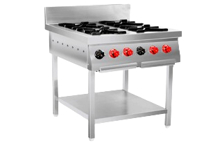 4 burner cooking range - Commercial Kitchen Equipment by Kalam Kitchen Equipments