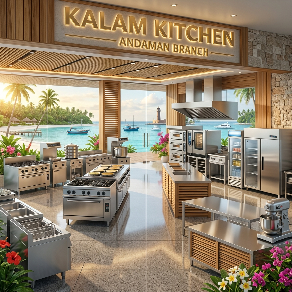 Commercial kitchen equipment in Andaman - Kalam Kitchen Equipments