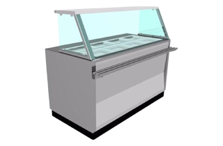 Bain Marie with Display Counter - Commercial Kitchen Equipment by Kalam Kitchen Equipments