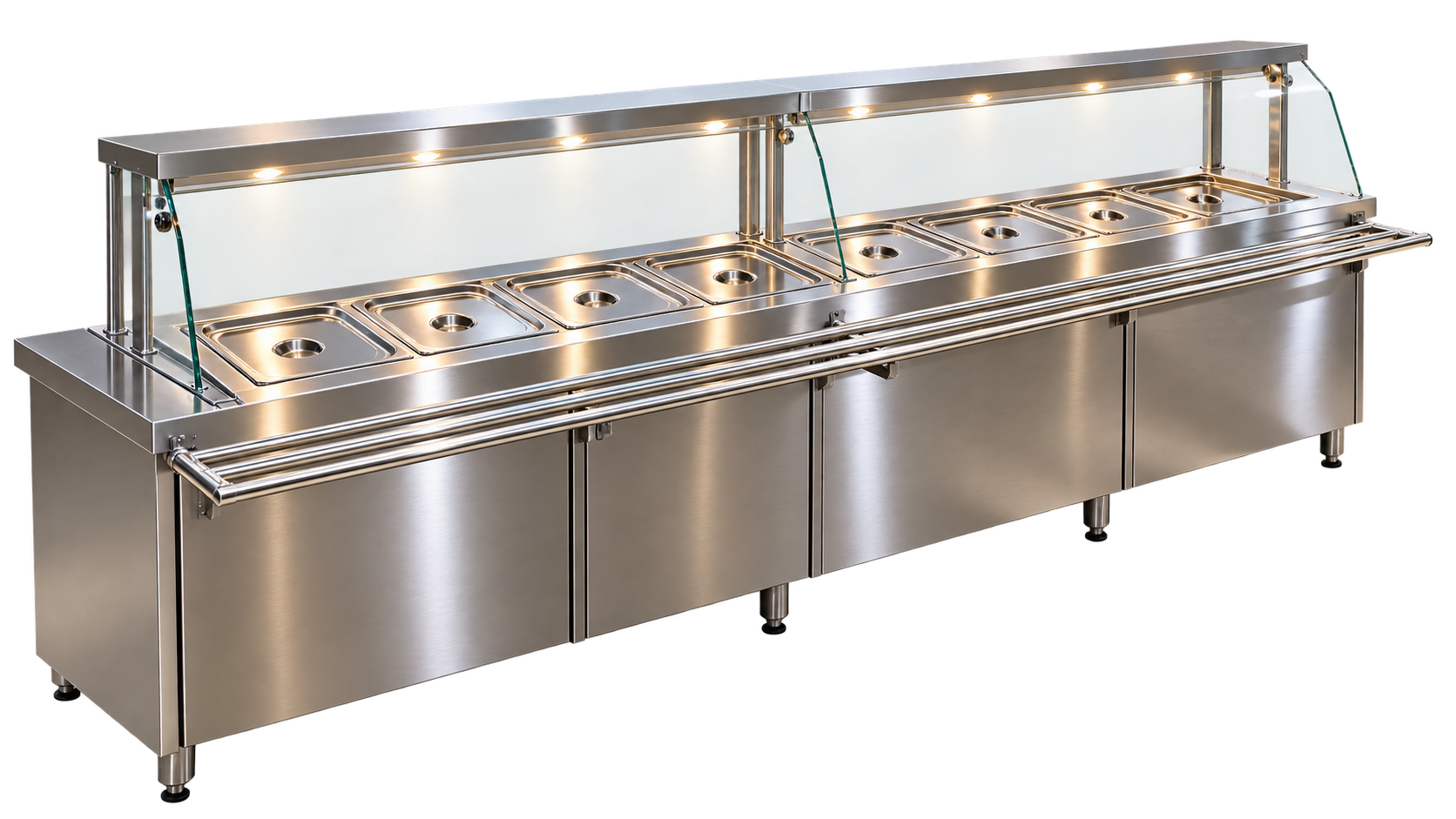 Bain Marie with Pickup Counter - Commercial Kitchen Equipment by Kalam Kitchen Equipments