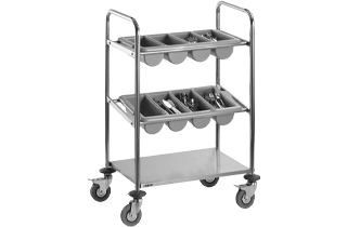 Cutlery Trolley - Commercial Kitchen Equipment by Kalam Kitchen Equipments