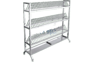 Plate Storage Rack - Commercial Kitchen Equipment by Kalam Kitchen Equipments