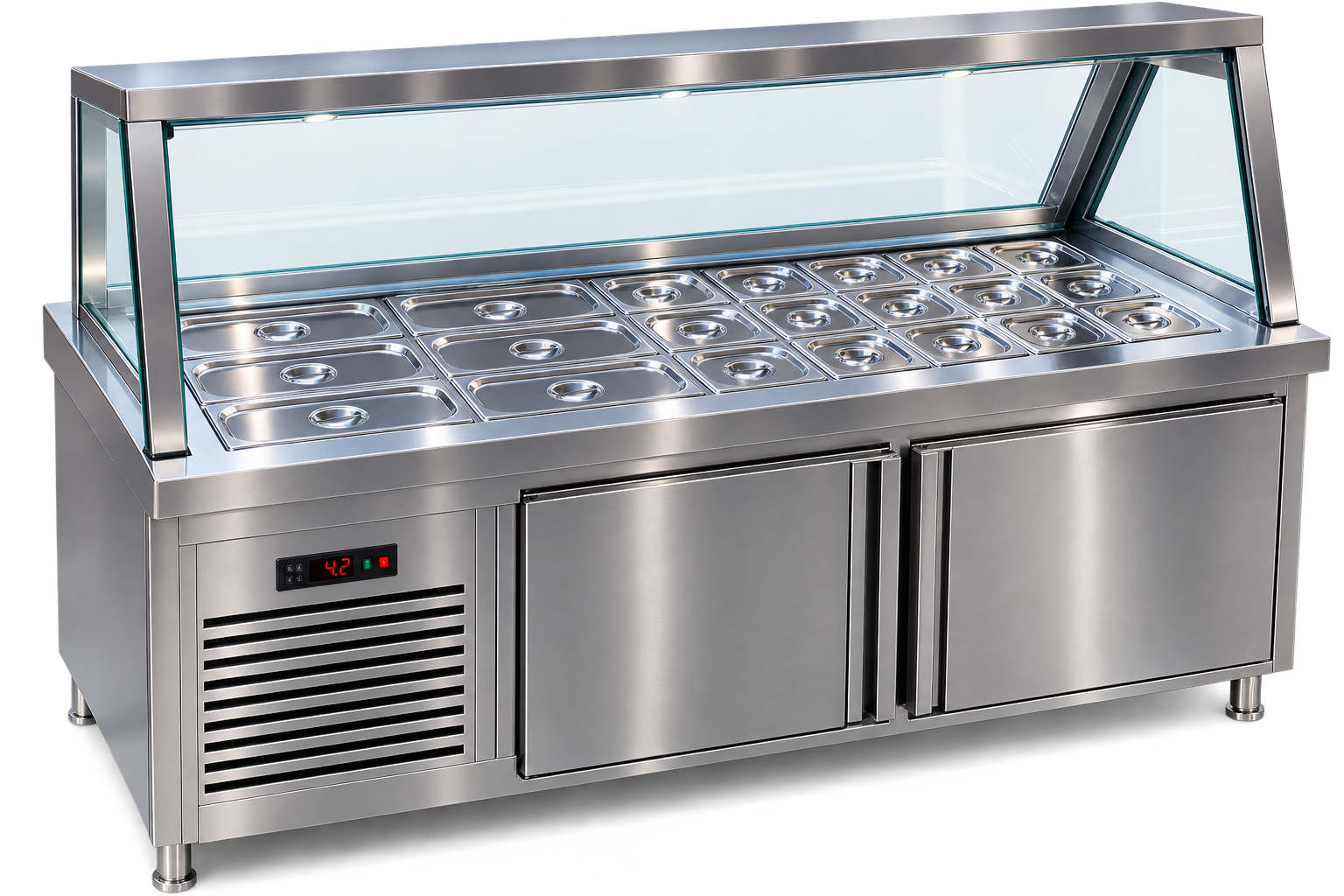 Refrigerated Salad Counter - Commercial Kitchen Equipment by Kalam Kitchen Equipments