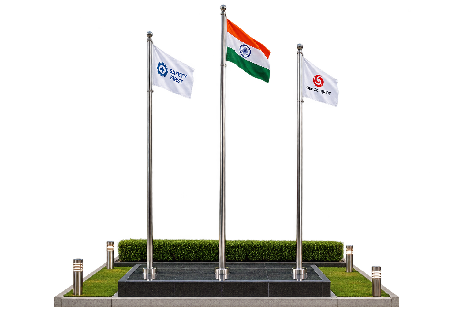 SS Flag Pole - Commercial Kitchen Equipment by Kalam Kitchen Equipments