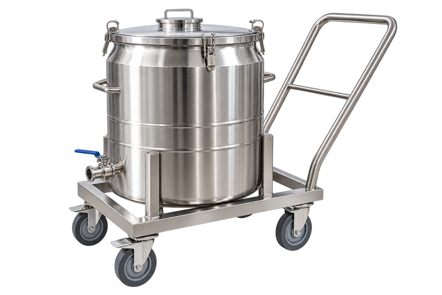 SS Tank Trolley - Commercial Kitchen Equipment by Kalam Kitchen Equipments